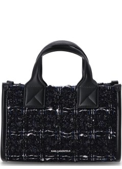karl lagerfeld crossbody womank skuare sp sm tote boucle - a1w30395 1ra