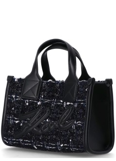 karl lagerfeld crossbody womank skuare sp sm tote boucle - a1w30395 1ra