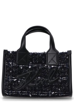 karl lagerfeld crossbody womank skuare sp sm tote boucle - a1w30395 1ra