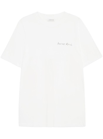 anine bing t-shirt womanwalker tee lyrics - a0810771ivy1 ivory