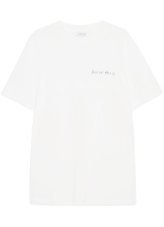 anine bing t-shirt womanwalker tee lyrics - a0810771ivy1 ivory
