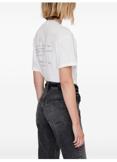 anine bing t-shirt womanwalker tee lyrics - a0810771ivy1 ivory
