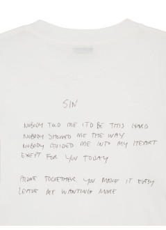 anine bing t-shirt womanwalker tee lyrics - a0810771ivy1 ivory
