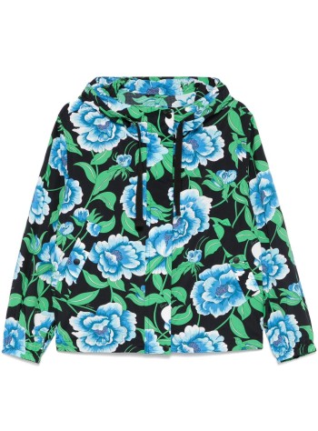 kenzo outerwear mujer kenzo peonies short windbreaker - ff52ou1419nq 99