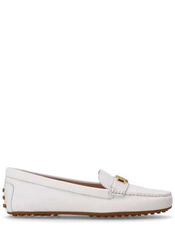 polo ralph lauren casual mujer barnsbury flats driver - 802852847024 white