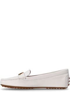 polo ralph lauren casual womanbarnsbury flats driver - 802852847024 white