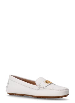 polo ralph lauren casual womanbarnsbury flats driver - 802852847024 white