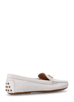polo ralph lauren casual womanbarnsbury flats driver - 802852847024 white