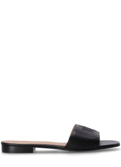 polo ralph lauren flat shoe womaneverley sld sandals slide - 802959142001 black