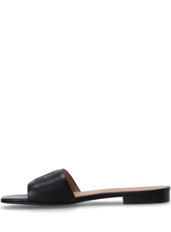 polo ralph lauren flat shoe womaneverley sld sandals slide - 802959142001 black 2