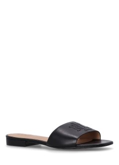 polo ralph lauren flat shoe womaneverley sld sandals slide - 802959142001 black