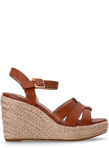 polo ralph lauren sandal womansoffia espdr espadrilles wedge - 802953961001 lauren tan