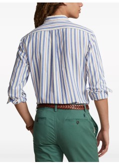 polo ralph lauren camiseria hombre cubdppcs-long sleeve-sport shirt - 710928920003 6268a blue white multi