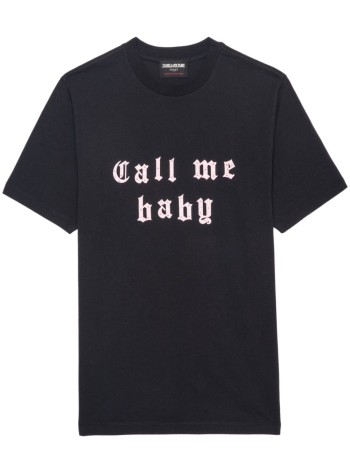 zadig & voltaire t-shirt womanedwin hc call me baby strass - jwts02804 11