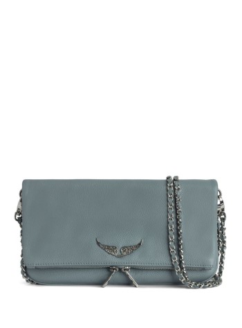 zadig & voltaire crossbody womanrock grained leather - lwba00001 416