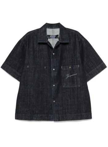 jacquemus shirt manla chemise de-nîmes aloe - 25e255de0601782 390