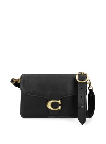 coach crossbody womansoft grain leather chain tabby shoulder bag with chain - cy919 b4 bk