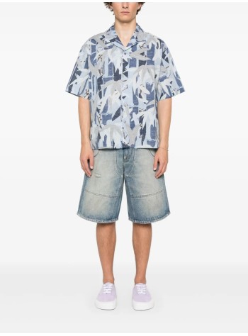 kenzo camiseria hombre kenzo chiku-rin camo hawaiian short sleeve shirt - ff55ch1309p1 77 2