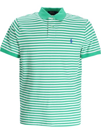 polo ralph lauren polo hombre sskccmslm10-short sleeve-polo shirt - 710956682004 summer emerald white