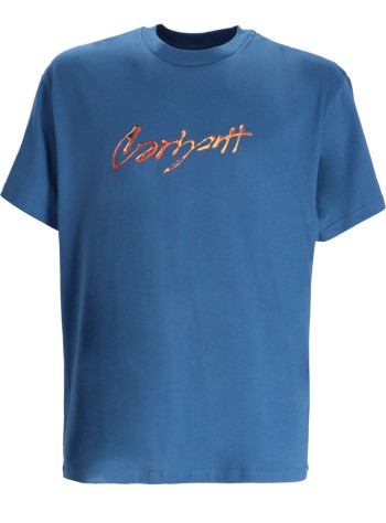 S/s Drip Script T-shirt Organic Cotton Single Jersey