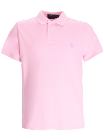 polo ralph lauren polo hombre sskccmslm1-short sleeve-knit - 710680784424 bath pink c7172