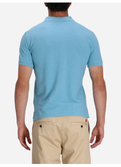 polo ralph lauren polo hombre sskccmslm1-short sleeve-knit - 710680784368 turquoise nova heather c4105