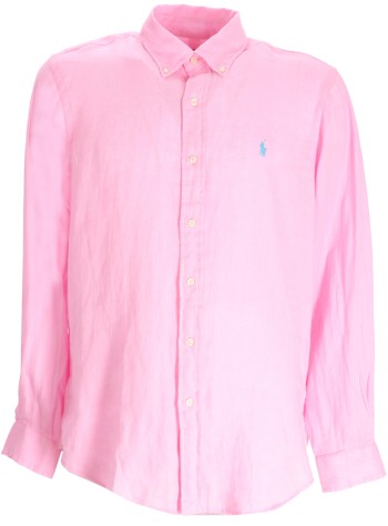polo ralph lauren camiseria hombre cubdppcs-long sleeve-sport shirt - 710966294009 carmel pink