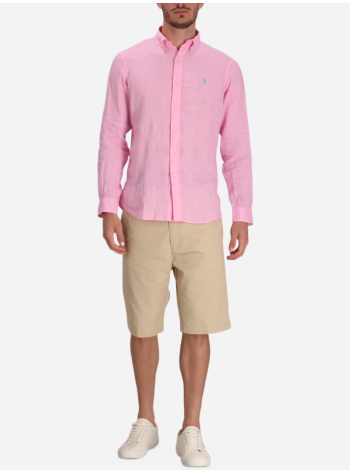 polo ralph lauren camiseria hombre cubdppcs-long sleeve-sport shirt - 710966294009 carmel pink 2