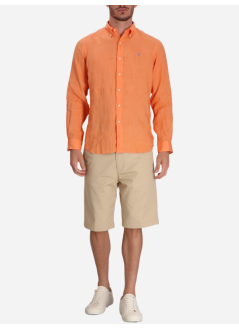 polo ralph lauren camiseria hombre cubdppcs-long sleeve-sport shirt - 710966294013 poppy