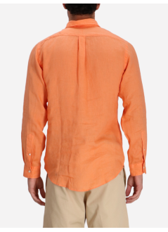 polo ralph lauren camiseria hombre cubdppcs-long sleeve-sport shirt - 710966294013 poppy