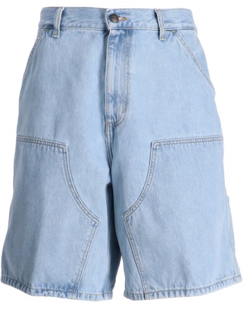 carhartt short pant mandouble knee short 'smith' denim - i034867 01a3