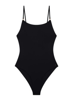 anine bing bañador mujer vesta one piece - a1110944blk26 black