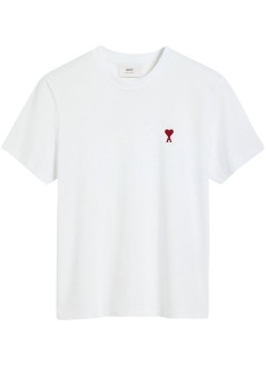 ami t-shirt mants classic red - bfuts035724 100