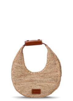 staud handbag mujer moon raffia tote bag - h24s4003rba nttn