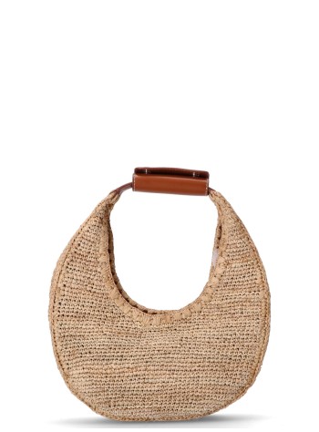 staud handbag mujer moon raffia tote bag - h24s4003rba nttn 2