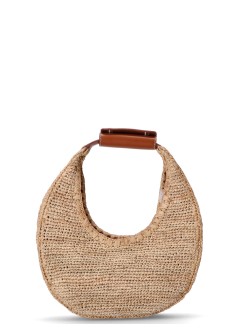 staud handbag mujer moon raffia tote bag - h24s4003rba nttn