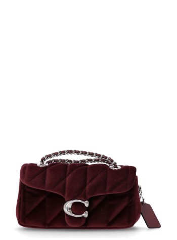coach crossbody womanquilted velvet tabby shoulder bag 20 with chain - cw608 lhmer