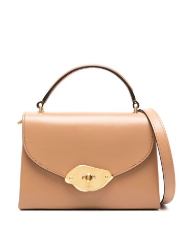 mulberry crossbody womansmall lana top handle high gloss leather - hh9268615 e126