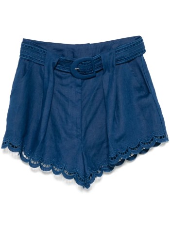 farm rio pantalon corto mujer navy blue richelieu running shorts - 337200 l0023