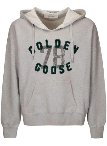 golden goose sweater manjourney unisex hoodie ribbed side organic cotton fleece vin - gup02170p001861 60583