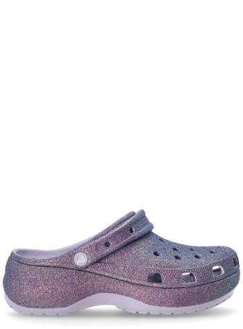 crocs clog womanplatform irid glitter clog - 211024 5br