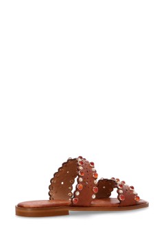 kotris sandals sandalia mujer ithaca flat sandal - 04901 caramel