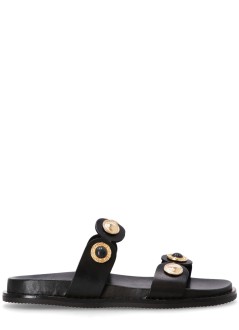 kotris sandals sandalia mujer andromeda fussbett sandal - 14858 black