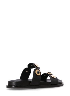 kotris sandals sandalia mujer andromeda fussbett sandal - 14858 black