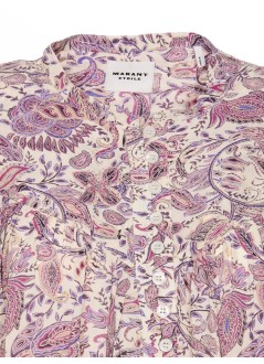 isabel marant blusa mujer zalika ga - 25pht0562fac1j02e ecpe