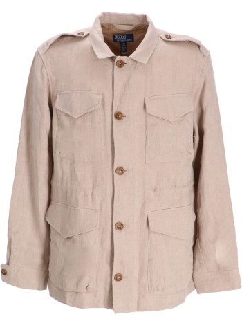 polo ralph lauren outerwear hombre bystnsfldjk-lined-field jacket - 710956071001 stoneware grey x