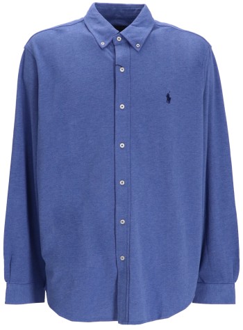 polo ralph lauren camiseria hombre lsfbbdm5-long sleeve-knit - 710654408135 faded royal hthr c7927