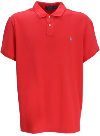 polo ralph lauren polo hombre sskccmslm1-short sleeve-knit - 710680784405 post red c7540