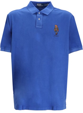 polo ralph lauren polo hombre sskcclsm3-short sleeve-polo shirt - 710958188001 cr24 nw iris blu sw explr bear
