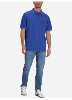 polo ralph lauren polo mansskcclsm3-short sleeve-polo shirt - 710958188001 cr24 nw iris blu sw explr bear